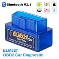 ZGBY Elm327 Obd2 Code Reader Bluetooth Auto Interface Adapter Car Tool