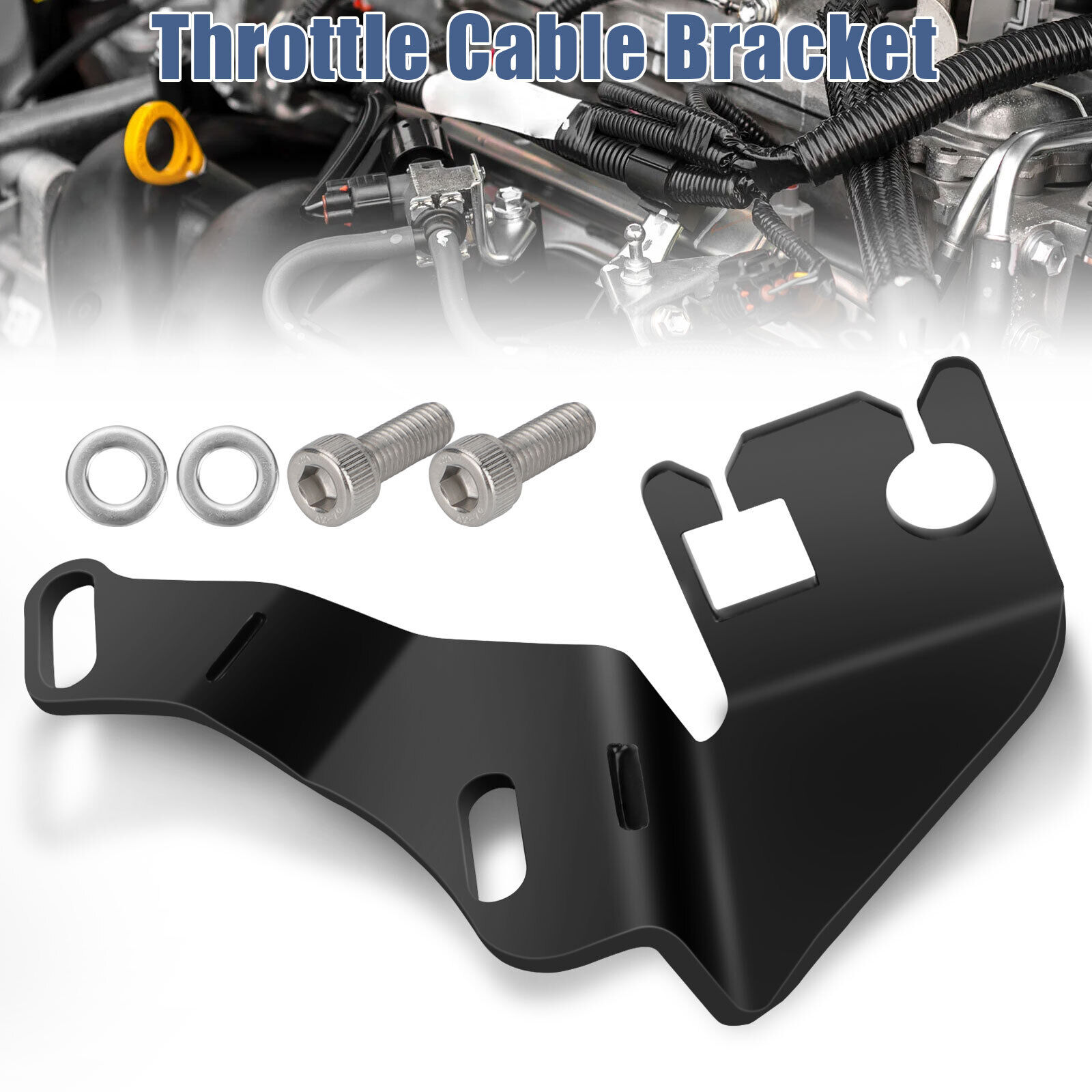ZGBY Intake Manifold Throttle Cable Bracket w/Bolts For GM Truck TBSS