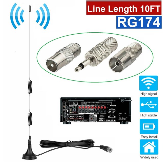 ZGBY FM/AM HD Indoor Digital Radio Antenna Signal Stereo