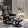 ZGBY Massage Sofa Recliner Chair With Footrest 10 Vibration Point Faux