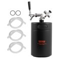 ZGBY Pressurized Growler Mini Beer Keg Draft Beer Growler Home 170Oz 5L