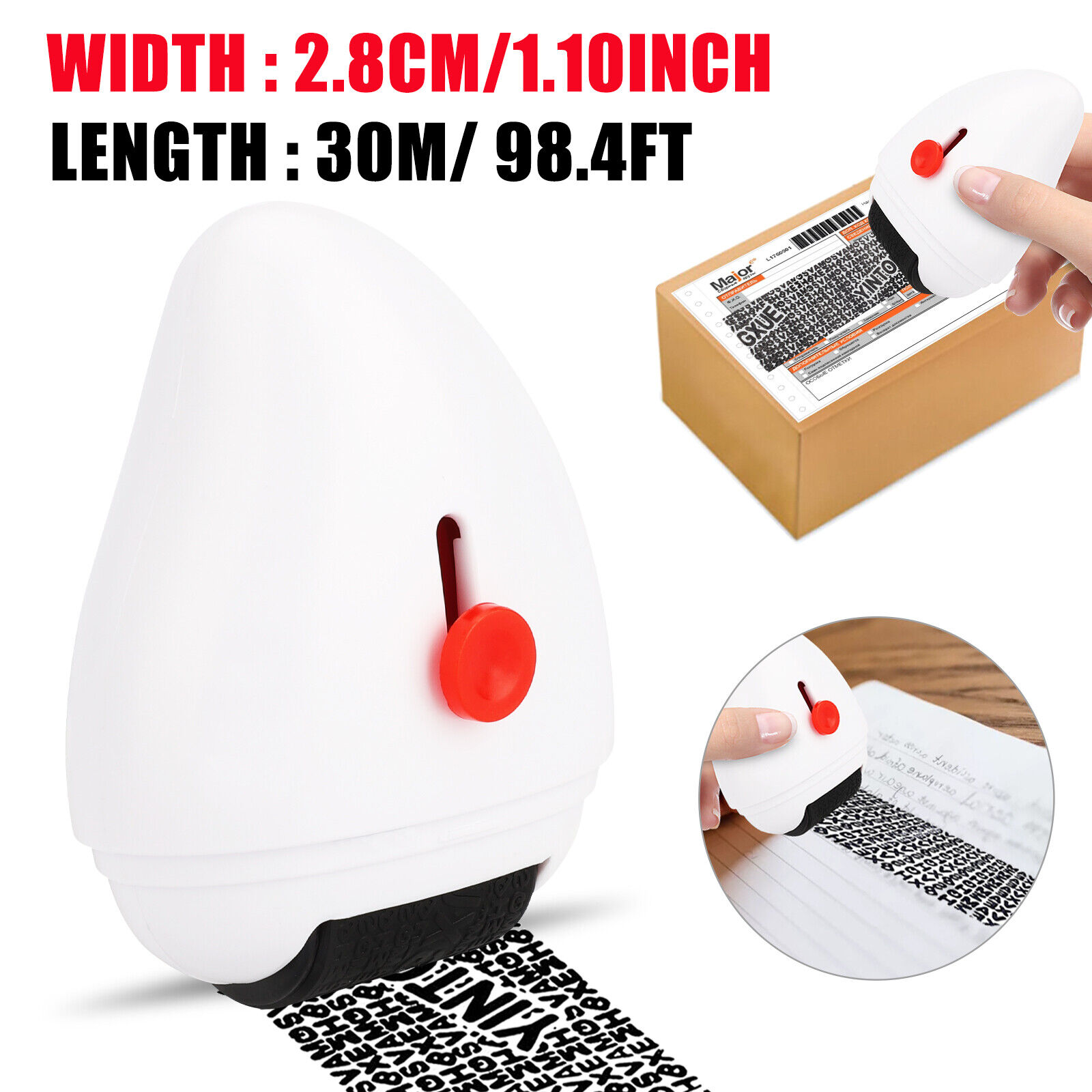 ZGBY Security Identity Theft Protection Stamp Roller Protect ...