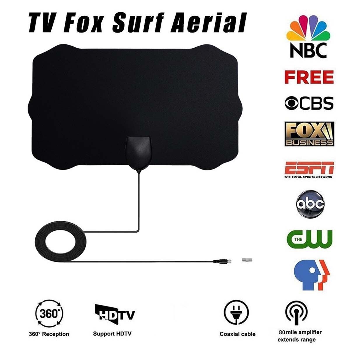 ZGBY Terrestrial Wave Digital Tv Antenna Hdtv Antenna DvbT2 Atsc