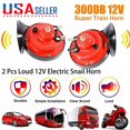 ZGBY Train Horn 12V Super Loud Electric Snail Air Horn For Motorcycle