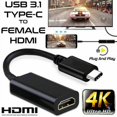 ZGBY USBC Type C to HDMI Adapter USB 3.1 Cable For MHL Android Phone