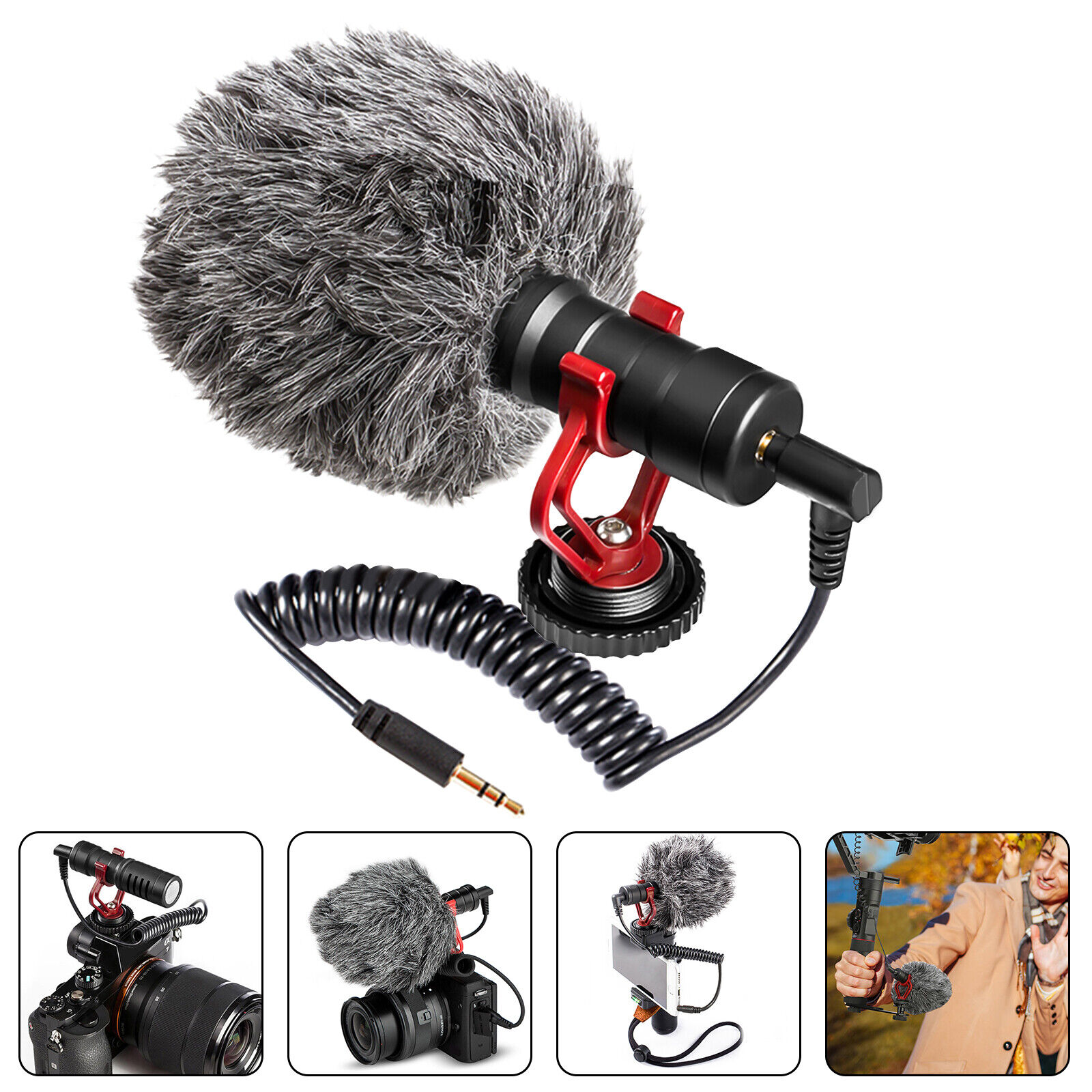 ZGBY Universal Video Mic Microphone Condensor For Nikon Canon DSLR