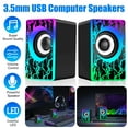 Best Wired Computer Speakers ZGBY Wired Computer Speakers Subwoofer Stereo Bass Sound 3.5mm USB for
