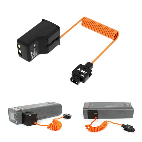 ZGCINE DT-AD200 Dummy Battery for Godox AD200/AD200 Pro/AD300 Pro/AD200 PRO II - Length:23.5inch