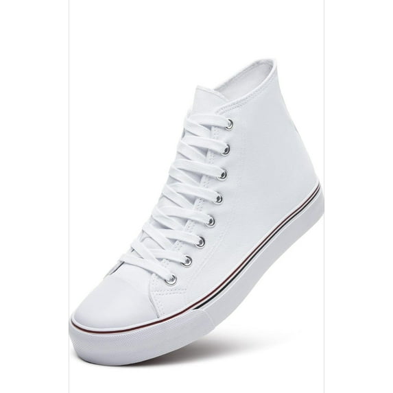 ZGR Men's High Top Sneaker White Retro