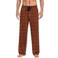 thumbnail image 1 of ZGRBOU Fashion Pajama Pants for Men Plaid Drawstring Straight Leg Lounge Pants Super Soft Beach Vacation Trousers, 1 of 5