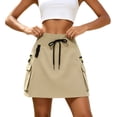 thumbnail image 1 of ZGRBOU Hiking Cargo Skorts for Woman with Zipper Pockets High Waisted Stretchy Workout Skorts Summer Golf Sport Skirts, 1 of 7
