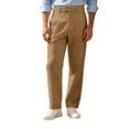 thumbnail image 1 of ZGRBOU Mens Casual Dress Pants Old Money Pleated Baggy Slacks Fall Business Straight Leg Work Trousers with Pockets, 1 of 7