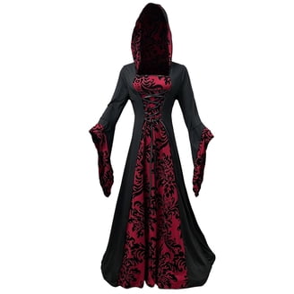 ladies vampire dress Adult Vampires Vixen Women Deluxe Costume Womens Deluxe Costumes The black color scheme ensures a classic yet mysterious presence Gothic Vampire Dress