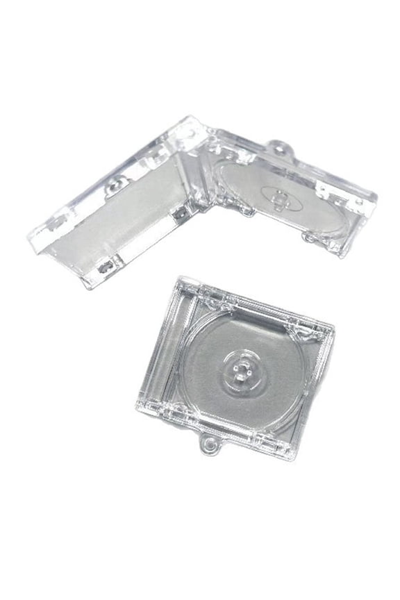 Keychain Photo Album Transparent Clear DVD Large Of DVD Jewelry Keychains Blank Music Compact Disc Holder Keychain Pendant