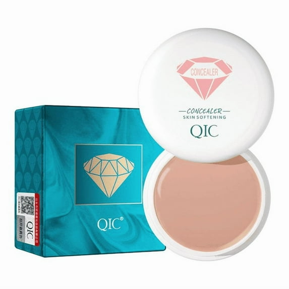 ZGXNE QIC Deep Natural Tone Waterproof Concealer for Freckles & Blemishes - 0.52 oz Cream Perfect for Daily Use