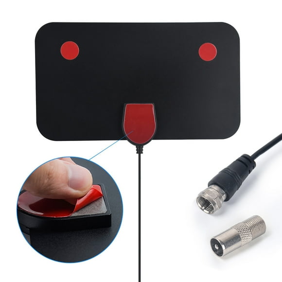ZGstore Indoor Digital TV Antenna Terrestrial Wave Mini HDTV Antenna F head IEC adapter over The Air Dvr Recorder