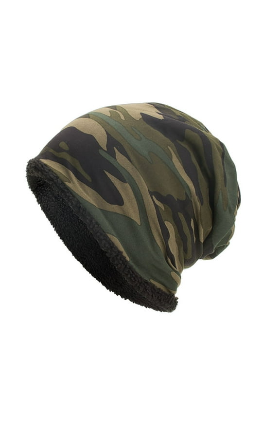Women Men Warm Baggy Camouflage Crochet Winter Wool Ski Beanie Skull Caps Hat Cool Hats for Boys
