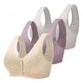 thumbnail image 1 of ZGstore Women's Nylon Front Button Closure Bra, Purple, 1 of 4