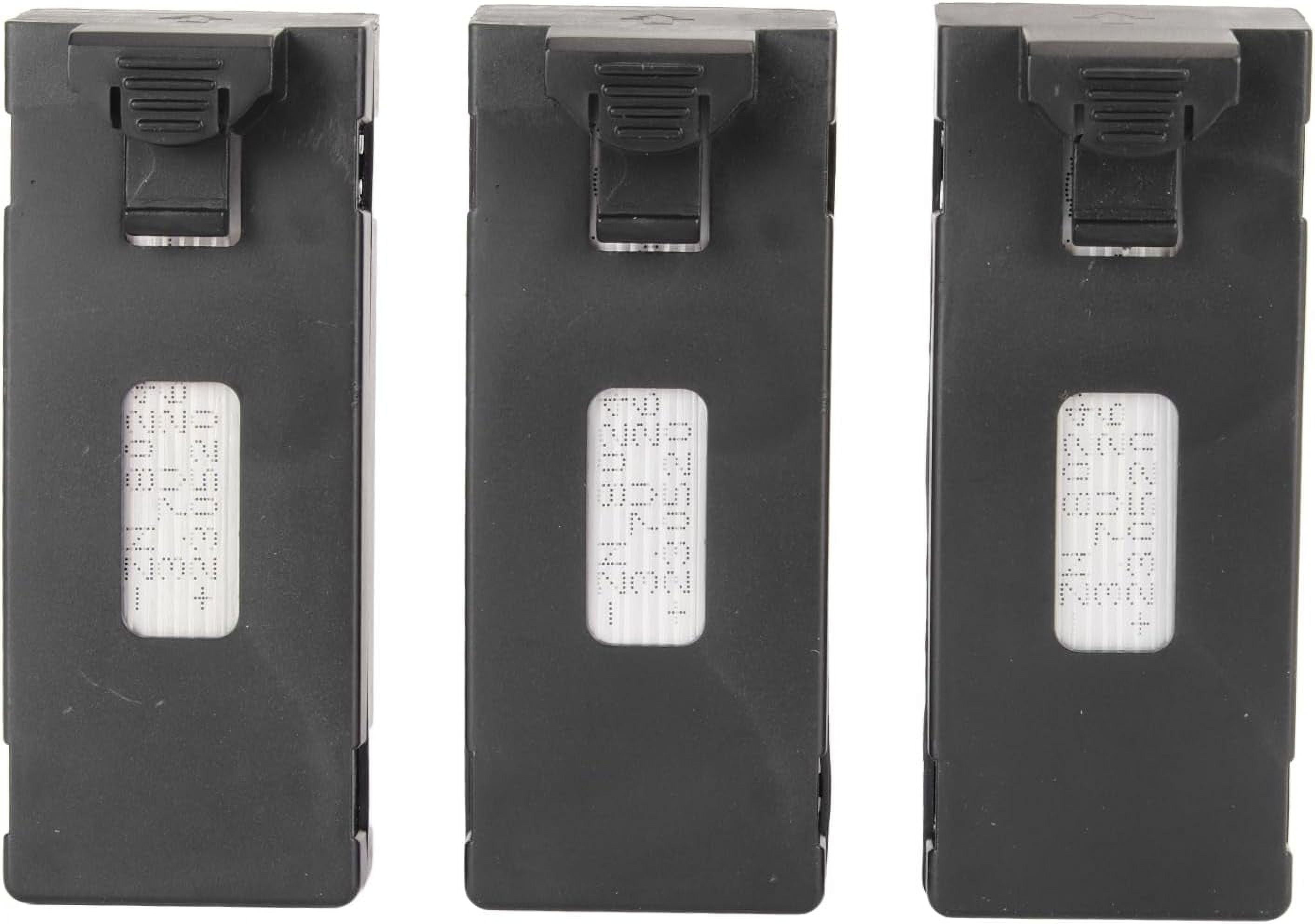 3 Batterie Per Drone E88, S13, S1, APP8GPS: 2600mAh 3.7V Ricaricabili Al Litio Con Custodia E Cavo - 2