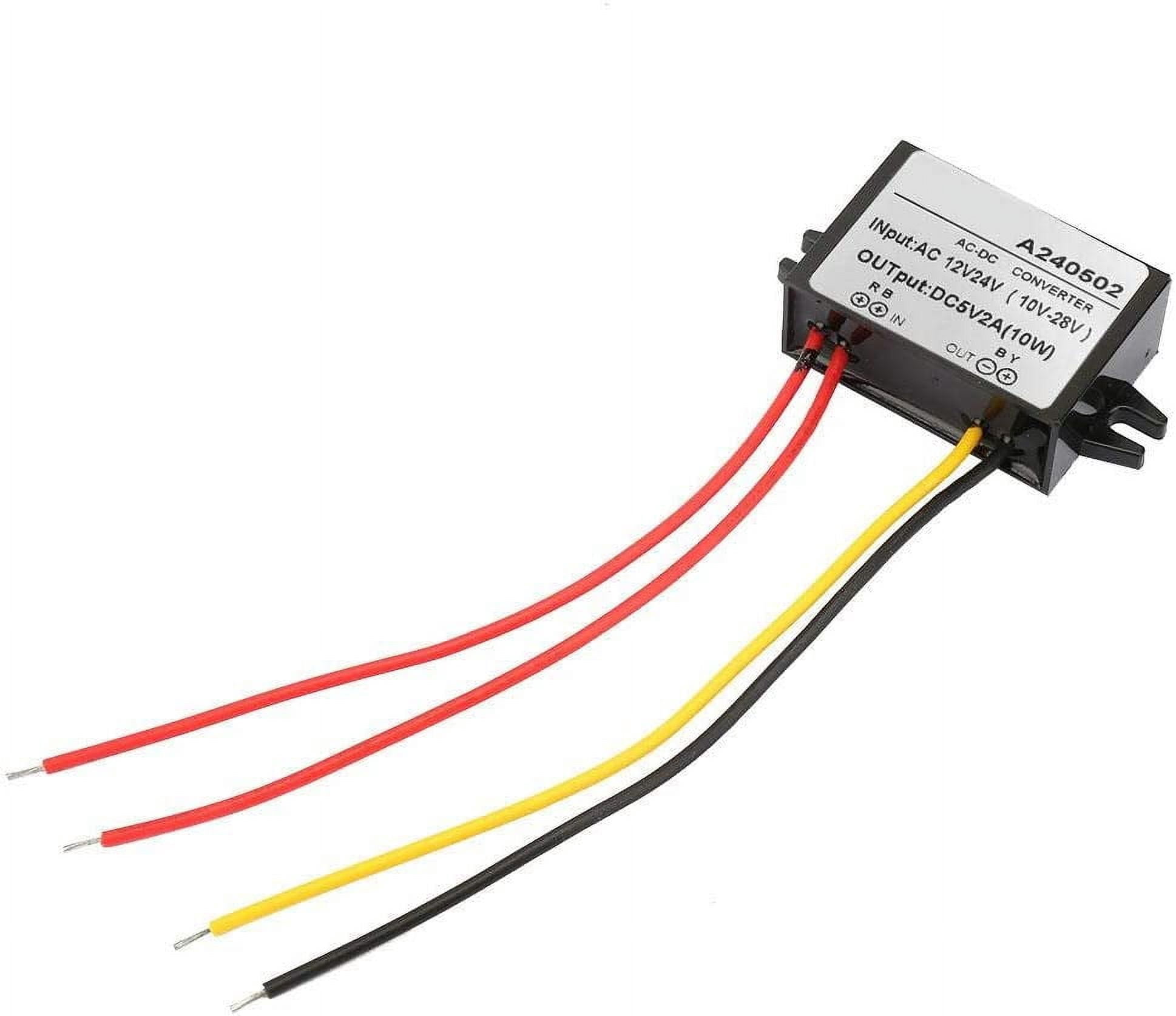 ZHAAGRJ AC 12V 24V to DC 5V BUC k Converter AC-DC Power Supply Module ...