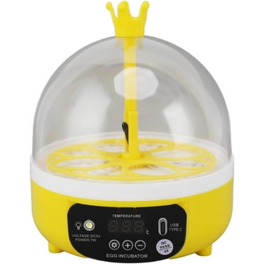 Mini 7 Egg Incubator Poultry Bird Pet Hatcher Clear Temperature Control P4851