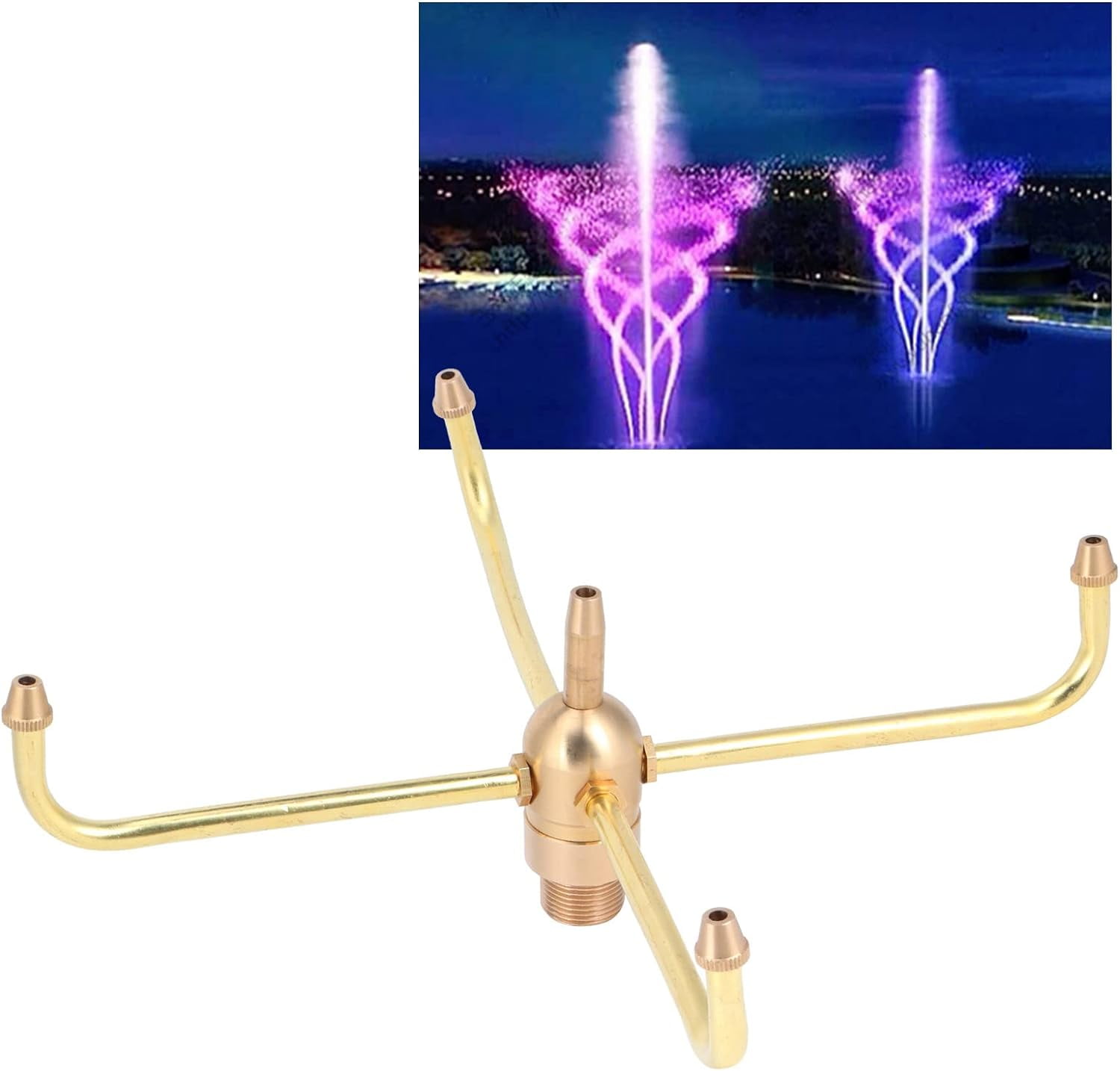 ZHAAGRJ Rotating Fountain Nozzles Fountain Nozzle G1/2 Female Thread ...