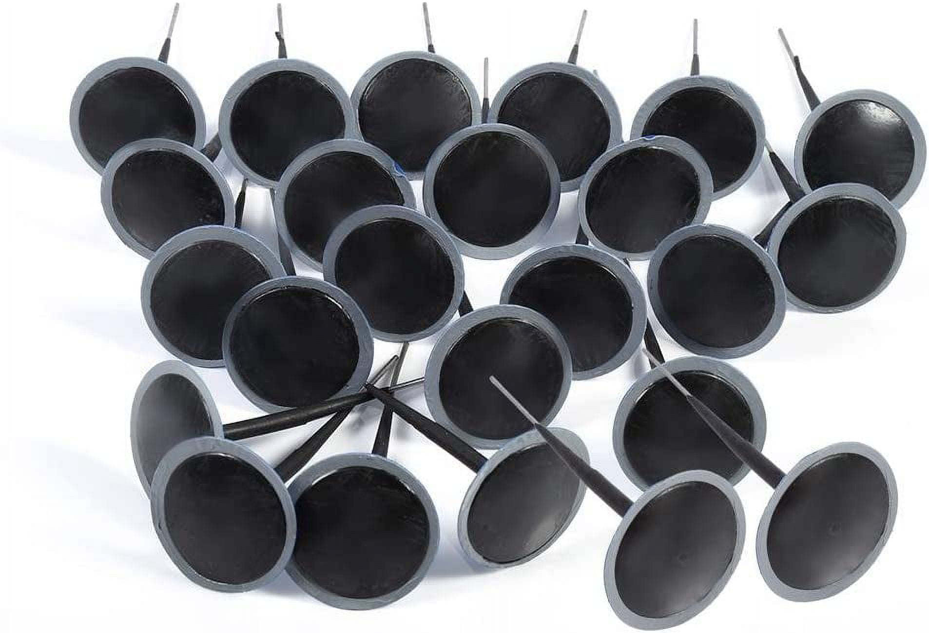 24-Piece Tire Repair Patch Kit - 4.5mm Mushroom Plugs For Car, Truck, Motorcycle, Bus Tires