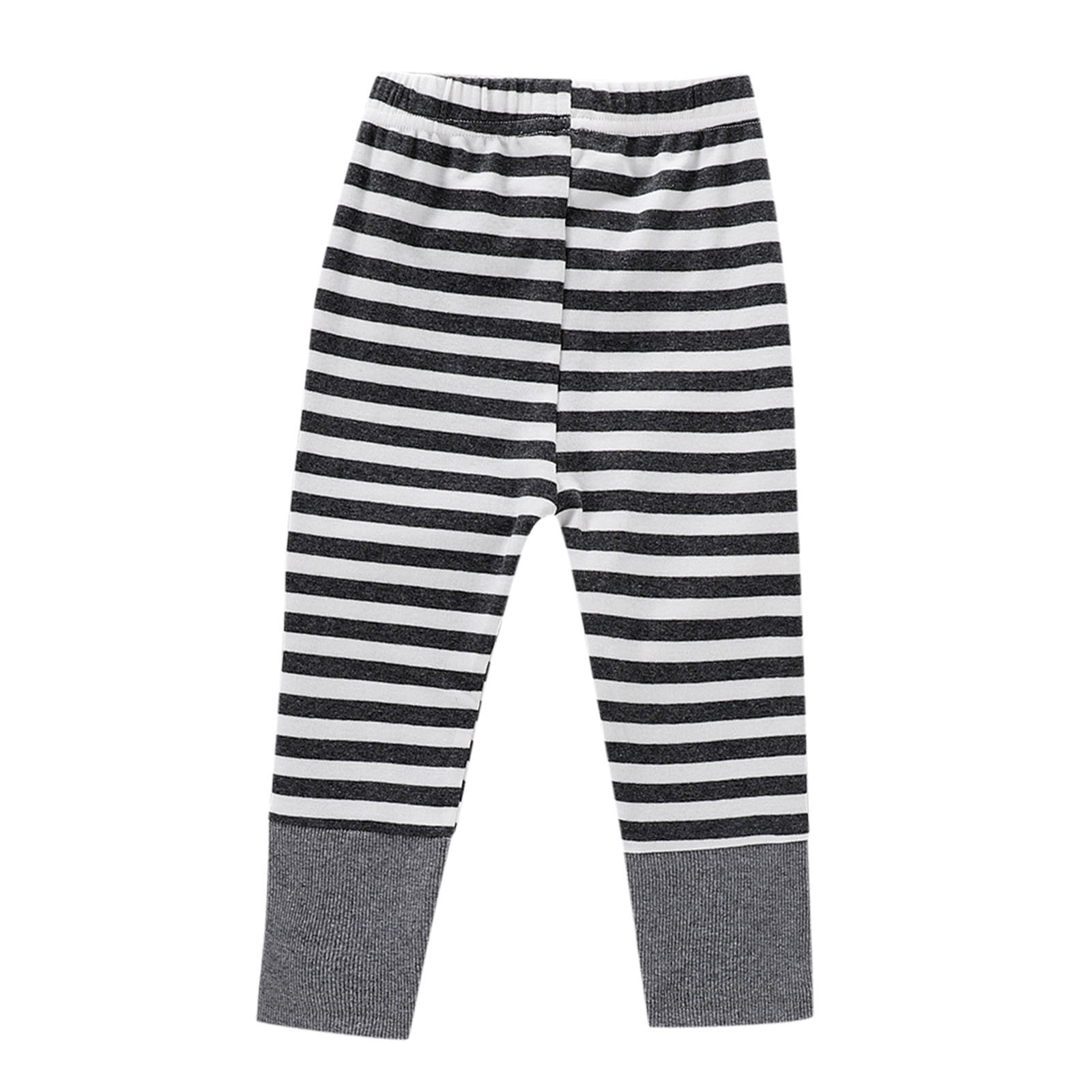 ZHAGHMIN Youth Pants Toddler Kids Baby Boys Girls Lined Sweatpants Cotton  Striped Active Jogger Fall Winter Warm Pants Leggings 6 Month Boys Pants