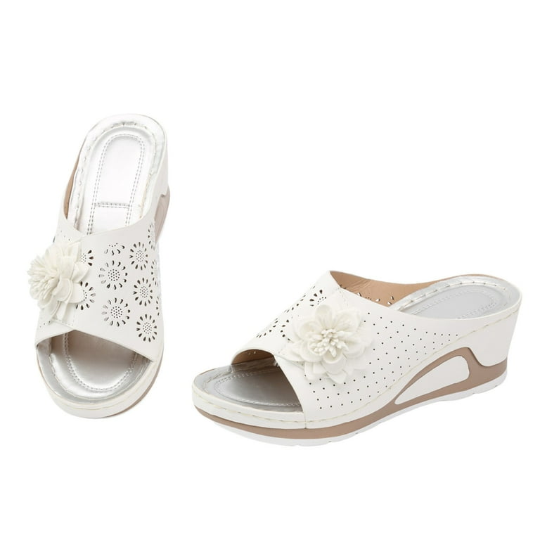 Extra wide wedge sandals deals