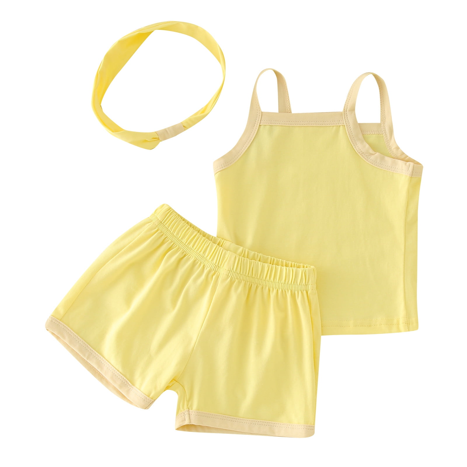 ZHAGHMIN Girl Valentines Day Outfit Baby Girls Boys Sleeveless Strap Vest T  Shirt Tops Shorts Headband 3Pcs Outfits Clothes Set Checke Crop Top Kids