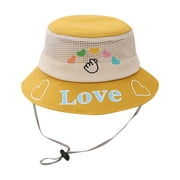 ZHAGHMIN Hats For Women With Ponytail Hole Children Sunshade Cap Spring And Summer Fashionable New Pattern Mesh Basin Cap Comfortable And Breathable Adjustable Belt Fisherman Hat Knit Bucket Hat Buc