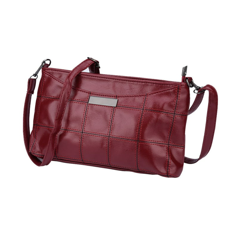 Plaid Print Zipper Tote Bag, Large Capacity Versatile Hanbag