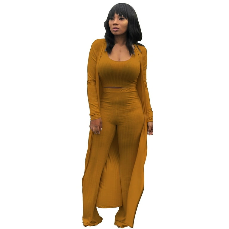 ZHAGHMIN Linen Short Sets For Women Women S Fashion Vest Long Cape Trousers Strip Solid Color 3 Piece Suit Lady Pant Suits Women Set Jumpsuit For