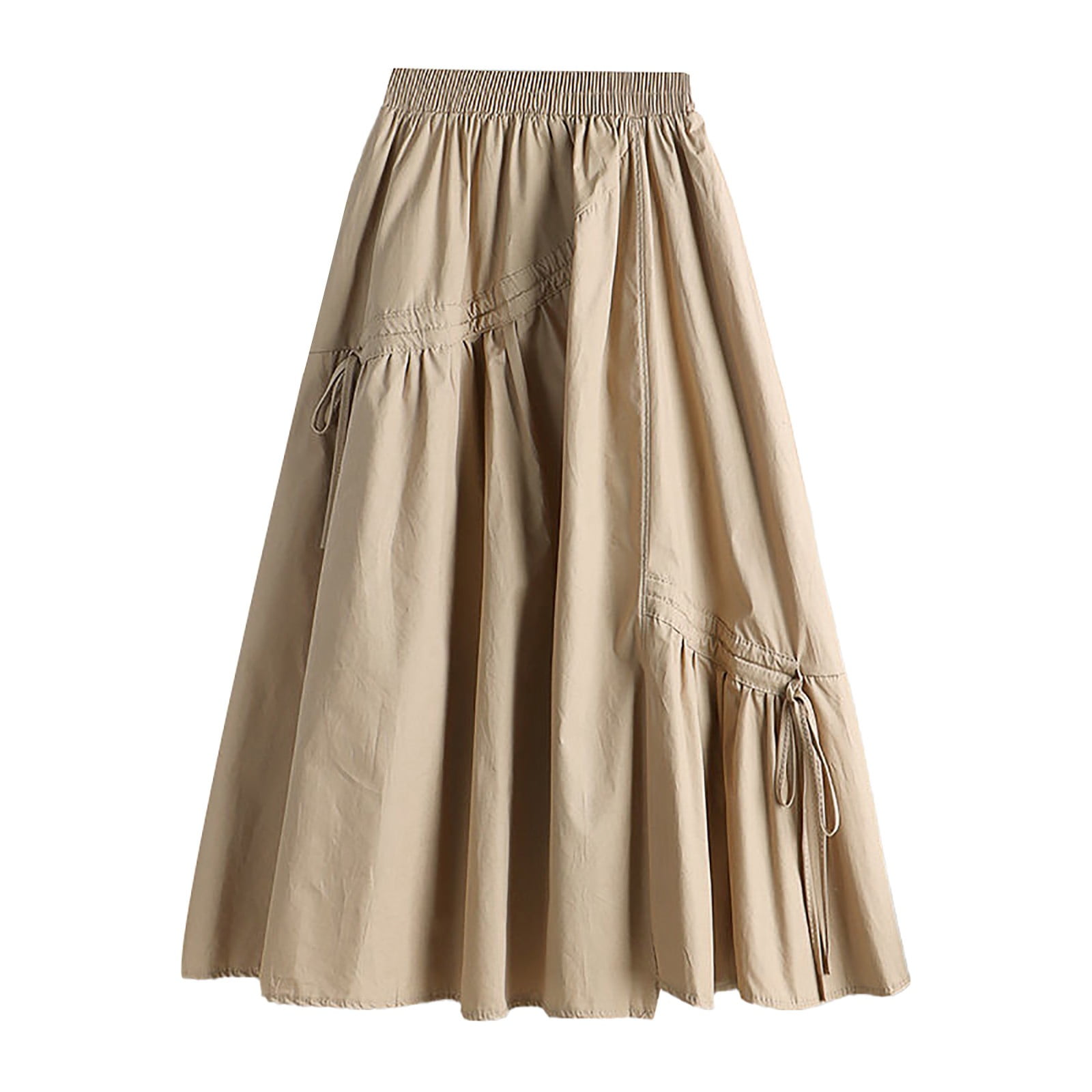 ZHAGHMIN Long Denim Skirts for Women Women'S Solid Color Casual