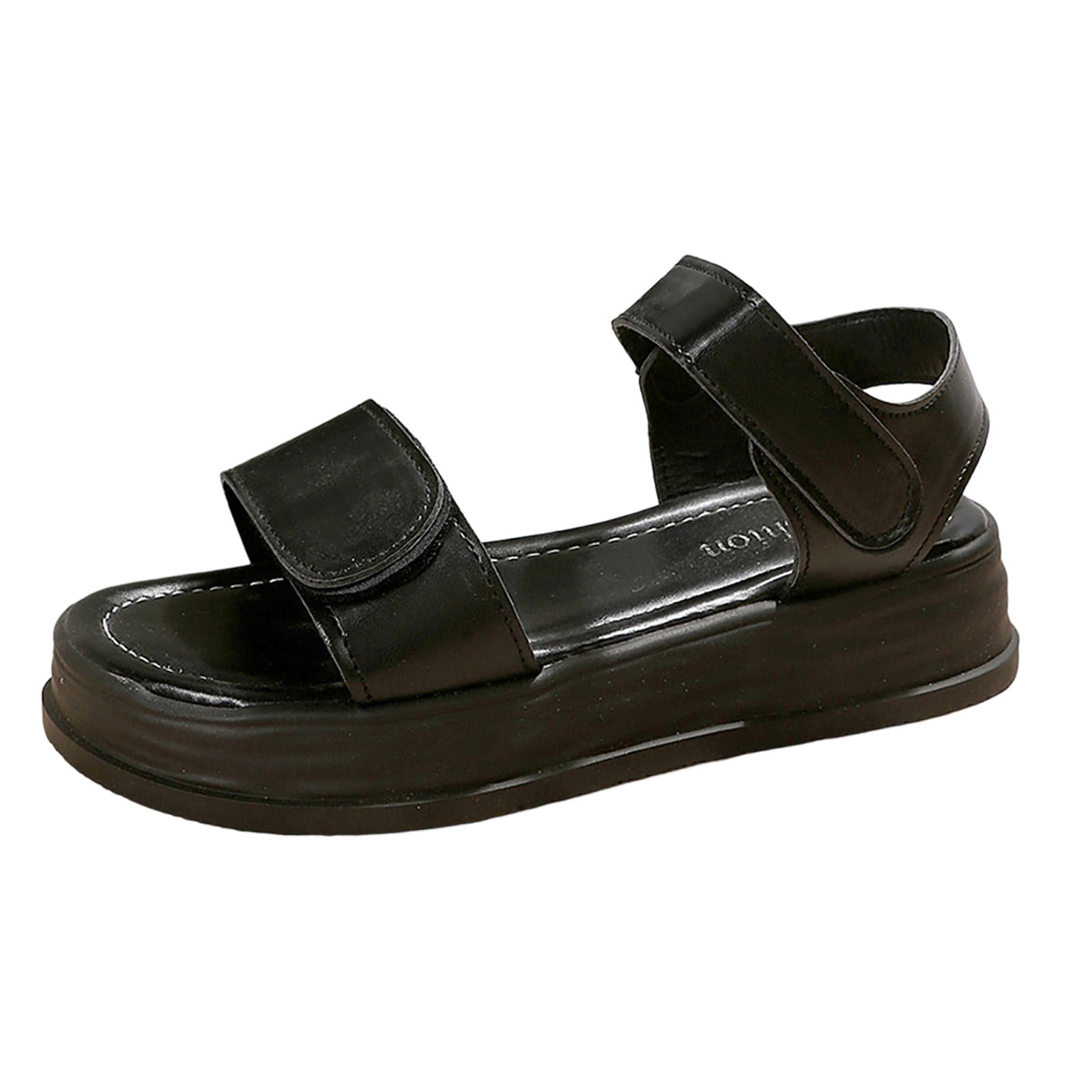 ZHAGHMIN Pu Leather Sandals for Teen Girl Summer Slip On