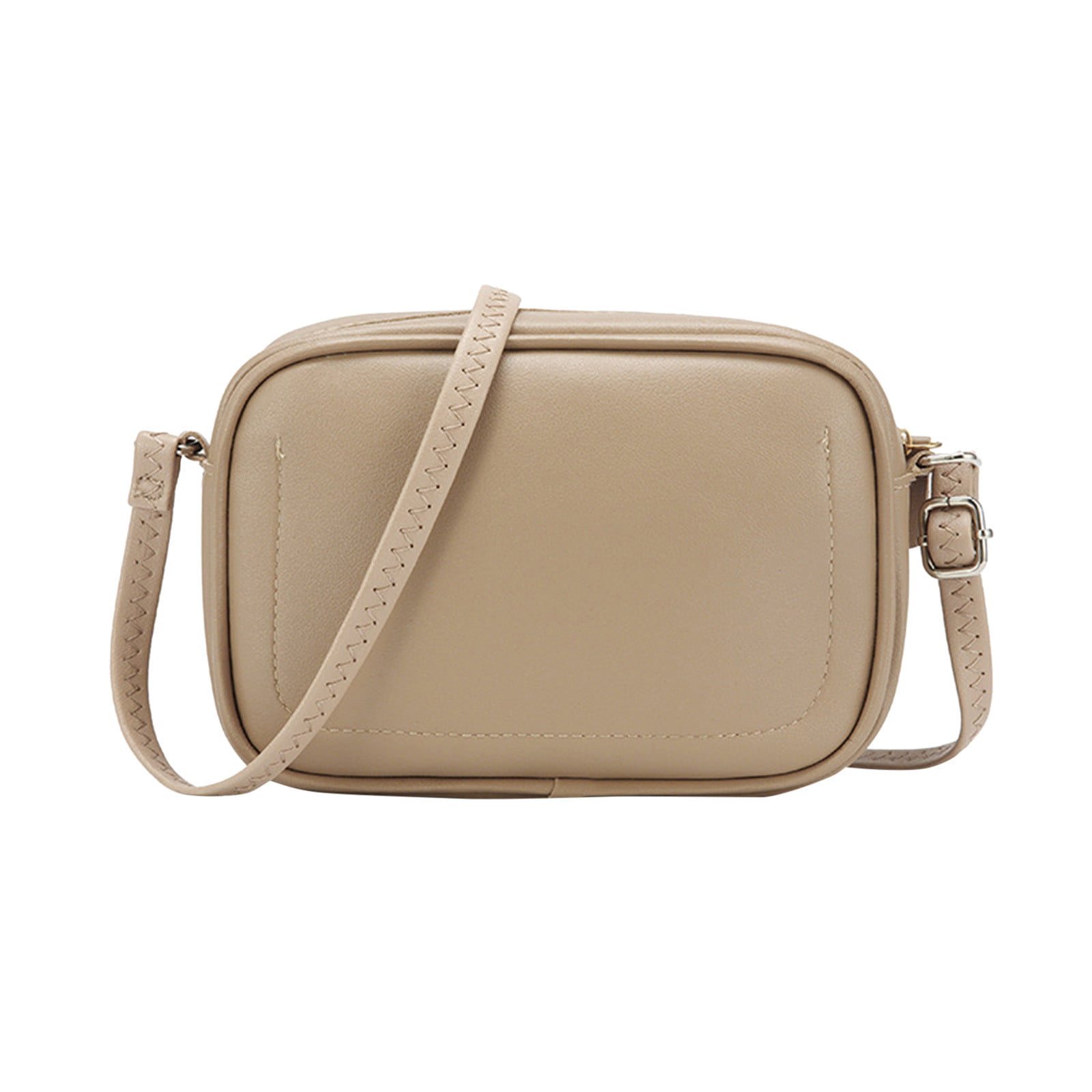 Women Shoulder Bag Solid Canvas Crossbody Bag Large Capacity Messenger Bags  Vintage Adjustable Shoulder Straps Clutch Purse