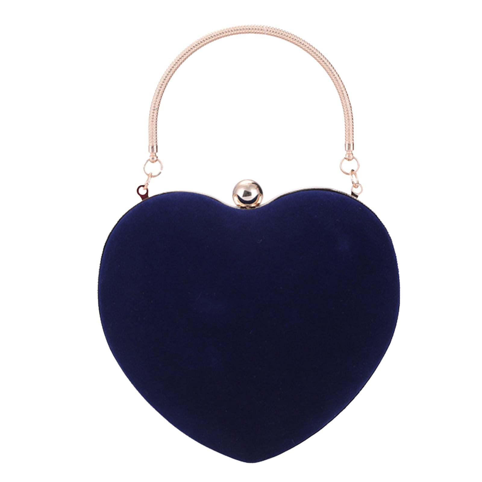 Rhinestone Clutch Heart Shape Luxury Tassel Evening Purse Bag