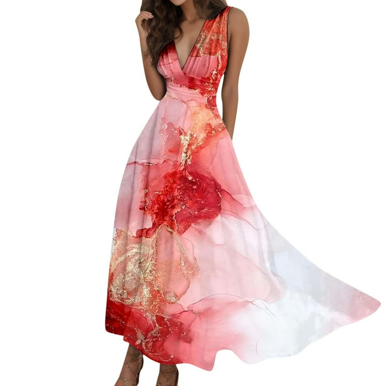 Sexy Deep V Neck Beach Casual Half Sleeve Boho Printed Women Long Maxi Dresses Sexy Deep V Neck Beach Casual Half Sleeve Boho Printed Women Long Maxi Dresses