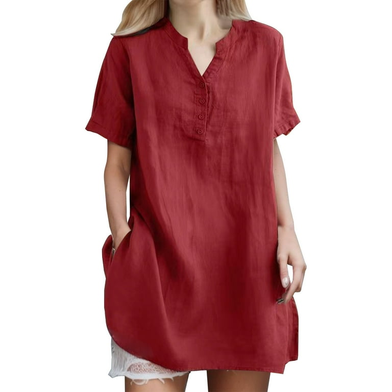 Casual Short sleeve Solid Color V neck Plus size maxi Dresses Casual Short sleeve Solid Color V neck Plus size maxi Dresses