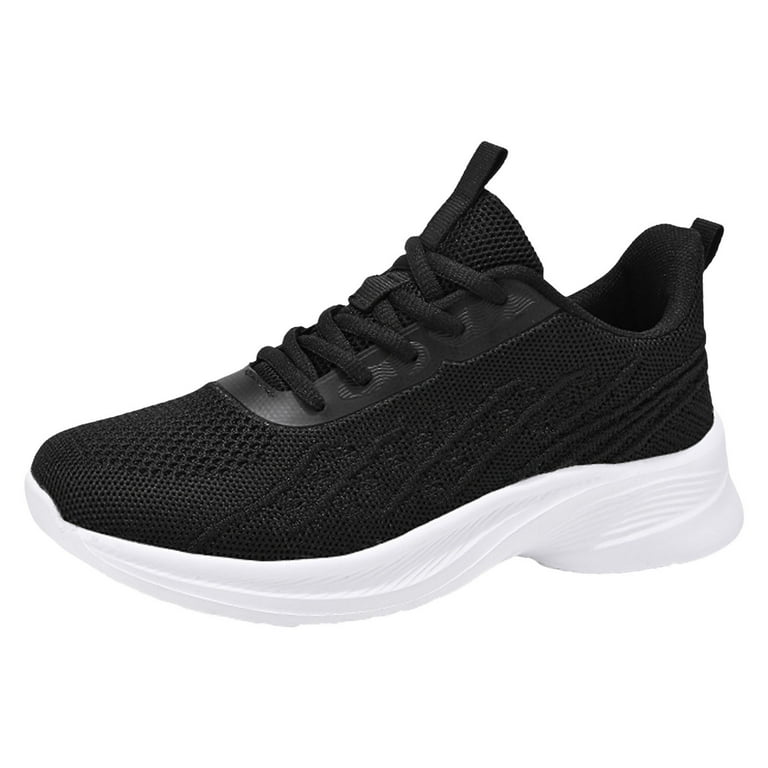 ZHAGHMIN Women'S Lightweight Walking Sneakers Knitted Mesh Lace-Up Exercise Tennis Shoes Arch Support Running Fashion Hiking Sport Shoes Black Size7.5 ZHAGHMIN Women'S Lightweight Walking Sneakers Knitted Mesh Lace-Up Exercise Tennis Shoes Arch Support Running Fashion Hiking Sport Shoes Black Size7.5