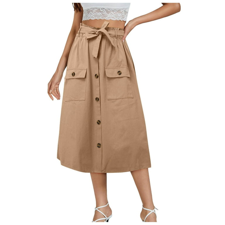 ZHAGHMIN Womens Long Maxi Skirt Summer New Solid Color ZHAGHMIN Womens Long Maxi Skirt Summer New Solid Color