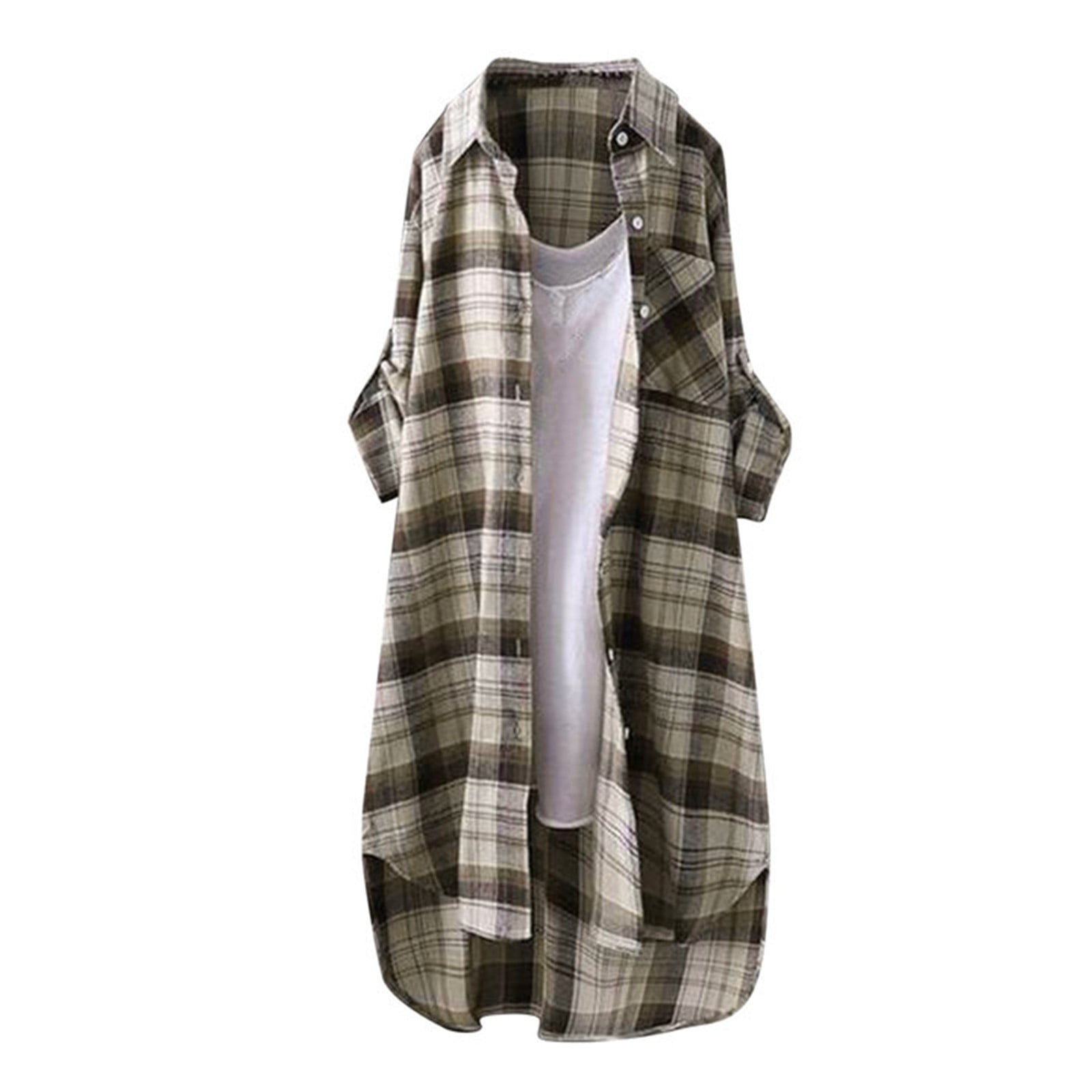 Customer reviews for ZHAGHMIN Womens Plaid Shacket Shirts Classic Plaid ...