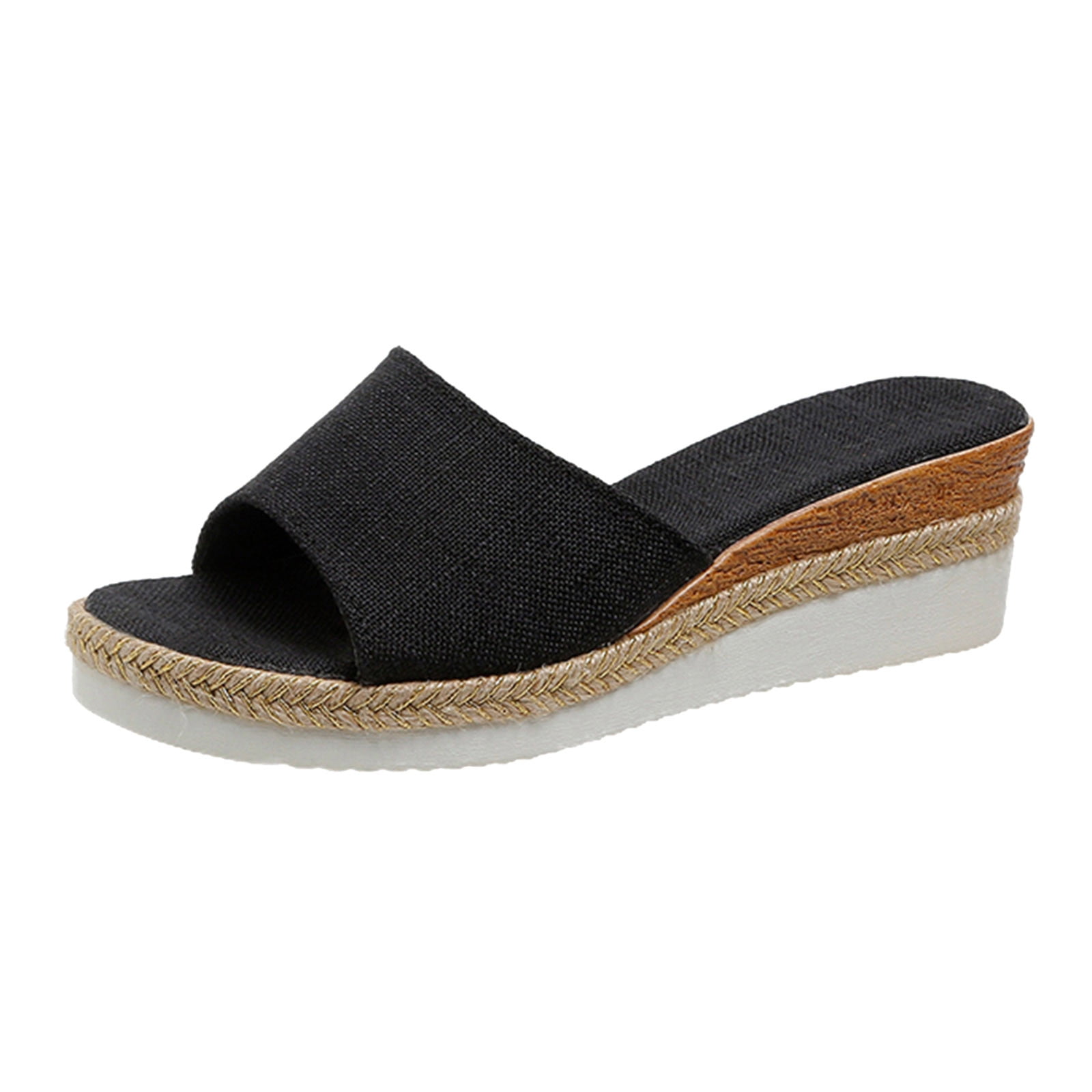 Extra wide slide sandals sales