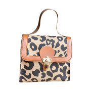 ZHAGHMIN Womens Purses Clearance Sale Women Messenger Bag Handbag New Pattern Fashion Leopard Print Messenger Bag Practical Bag Leather Messenger Bags Small Shoulder Tote Bag Men'S Messenger Bag Bag