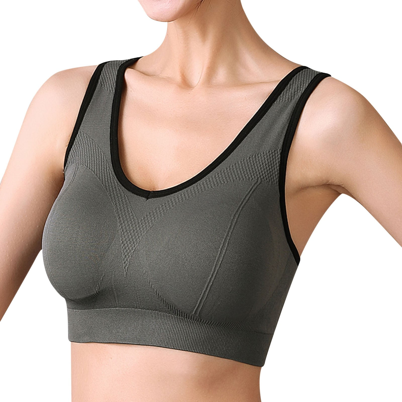 ZHAGHMIN Workout Crop Tops for Women Built In Bra Women Rimless Yoga  Running Straps Underwear Sports Bra With Pads Long Line Sports Bra for  Women Heavy Duty Sports Bras for Women Yoga