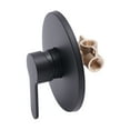 thumbnail image 1 of ZHANG-JF Wall Mount Single Function Shower Faucet Control Valve Bath Mixer Bathroom Water Tap Hot & Cold Single Handle Tub Shower Valve Mixer Kit Black, 1 of 16