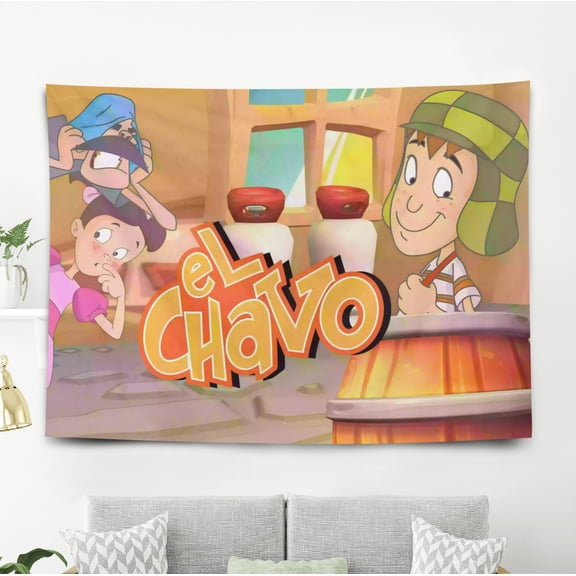 ZHANGCAIFENG El Chavo del Ocho-Theme Anti-pilling Tapestry Gift Wall Hanging Backdrop for Room Bedroom Girls Fans Background Banner Party Birthday Supplies Decor