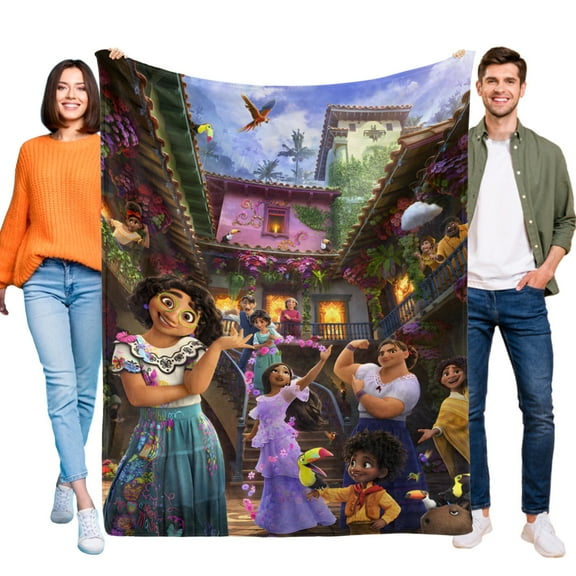 ZHANGCAIFENG Encanto-Anti-Pilling Flannel Blanket Soft Lightweight Plush Fuzzy Cozy Luxury Blanket for Home and Kitchen Use Perfect for Kids and Adults 40"x60"