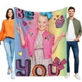 thumbnail image 1 of ZHANGCAIFENG JOJO Siwa-Anti-Pilling Flannel Blanket Soft Lightweight Plush Fuzzy Cozy Luxury Blanket for Home and Kitchen Use – Perfect for Kids and Adults 52"*60"(130cm*150cm), 1 of 6