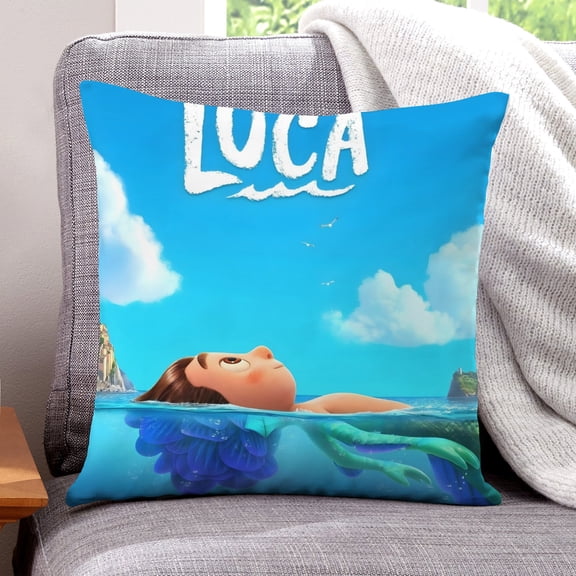 ZHANGCAIFENG Luca-themed plush velvet Pillow Cover Case Gifts Pillowcase Home Decorative Throw Cushion Birthday Present Fans Lover